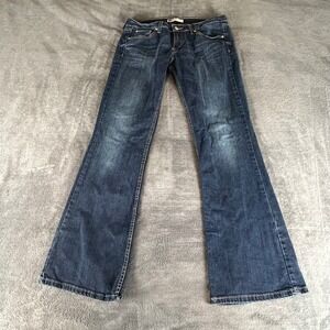 Levis 518 Superlow Bootcut Jeans Womens 11M Dark Wash Denim Low Rise Y2K